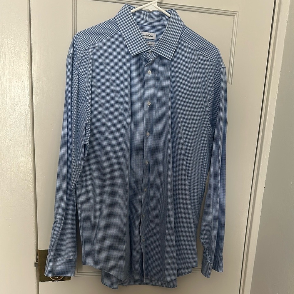 Men's Blue Checkered Shirt